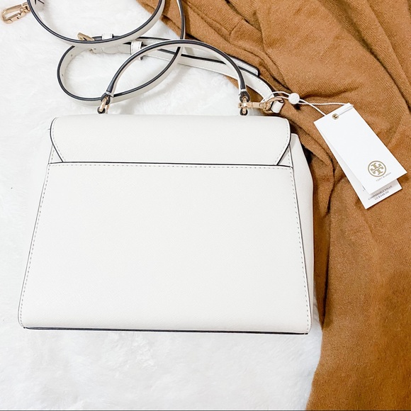 Tory Burch White Leather Purse Satchel - Picture 5 of 6